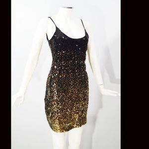 SAKS FIFTH 5TH AVENUE Shimmery Slip Sheath Dress M